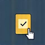 Icon representing selecting an offer.