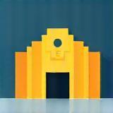 Icon representing a cinema building.
